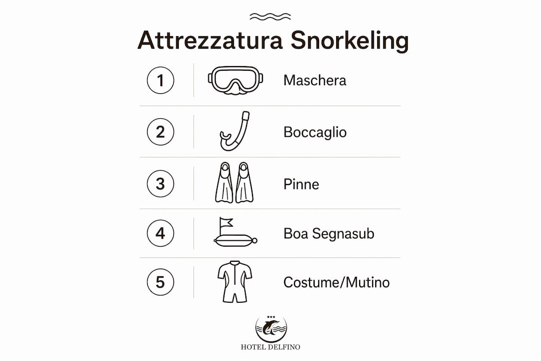 Guida illustrata agli accessori indispensabili per lo snorkeling