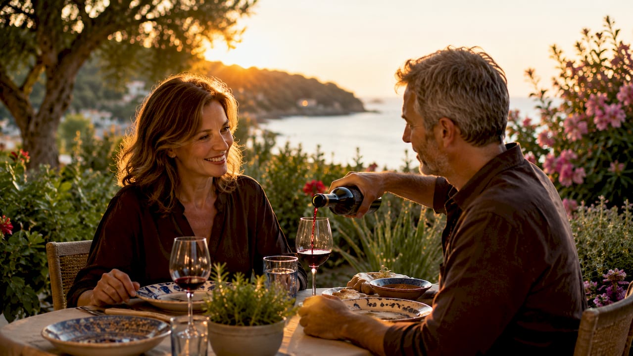 Serata romantica per due con cena all’aperto in un ristorante sull’Elba
